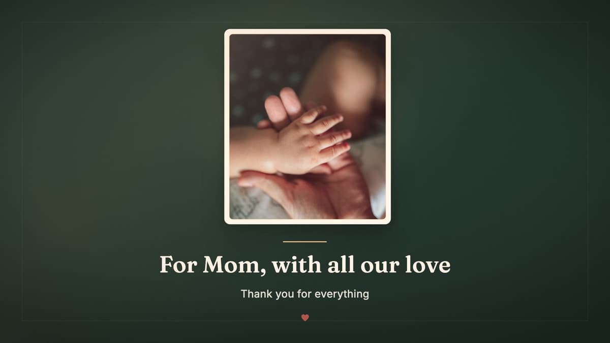 Mother's Day sample film